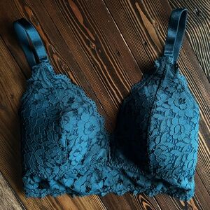 MOMANDA • nursing bra floral lace plunge bralette v-neck feminine lightweight